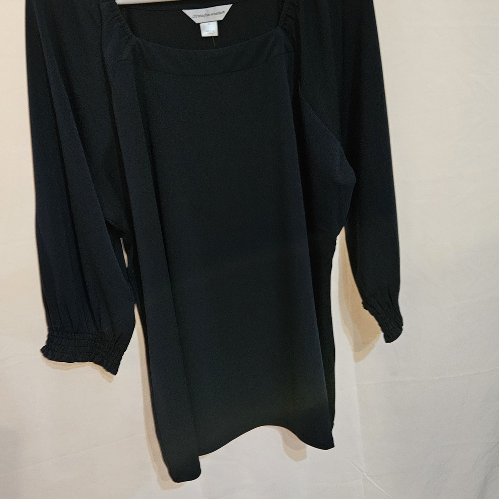 Christopher & Banks Black Blouse